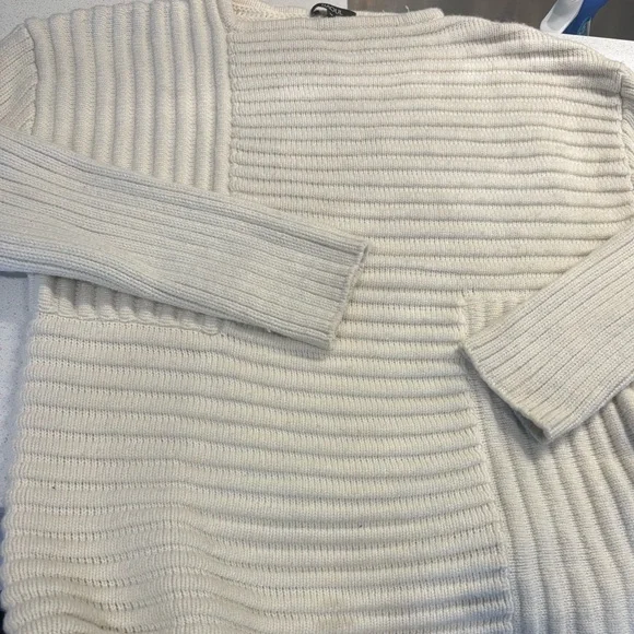 RAOUL Cream Ribbed Sweater - Picture 4 of 5